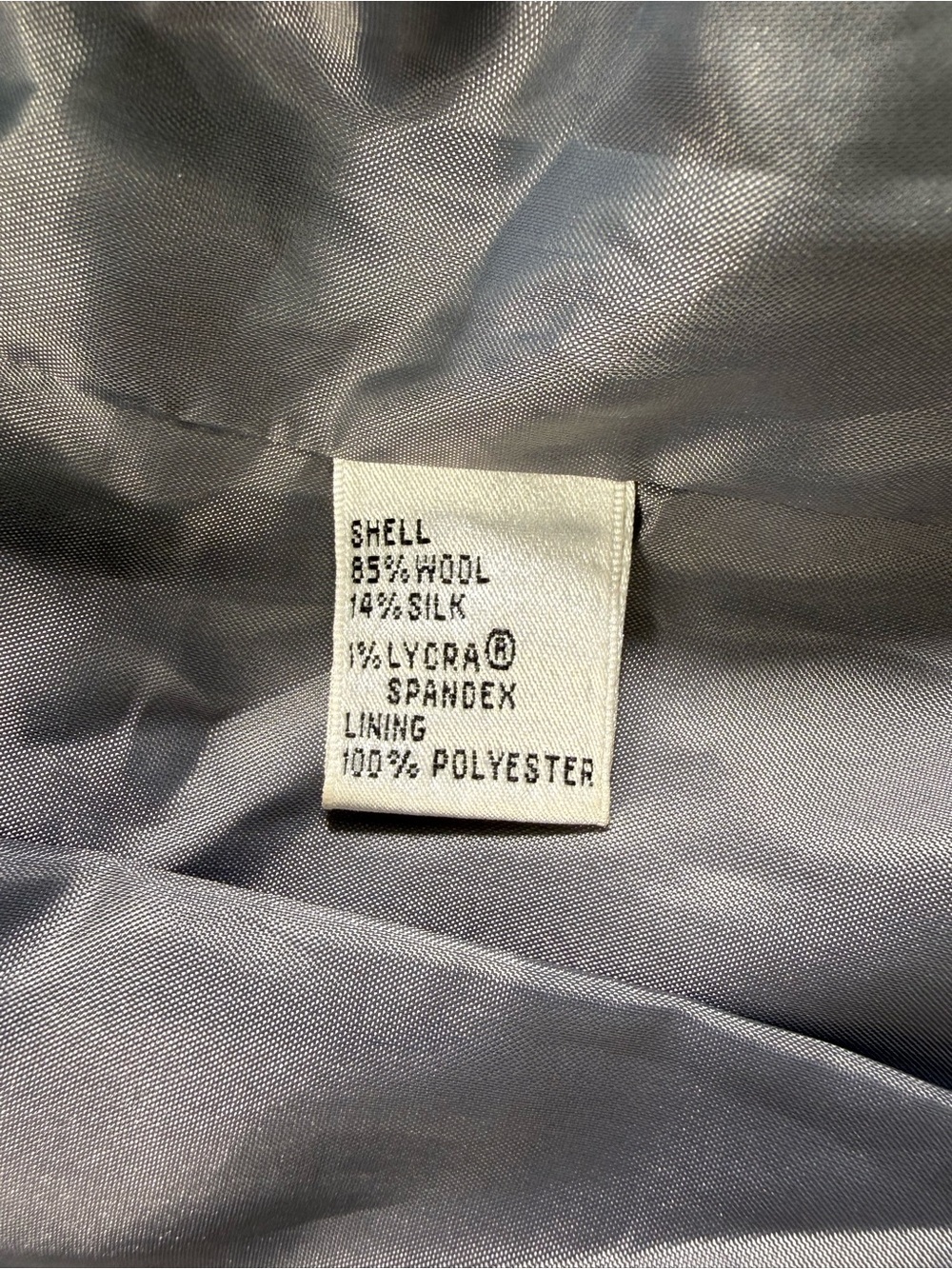 Talbots Wool Blend Gray Two-Button Blazer - Picture 5 of 7